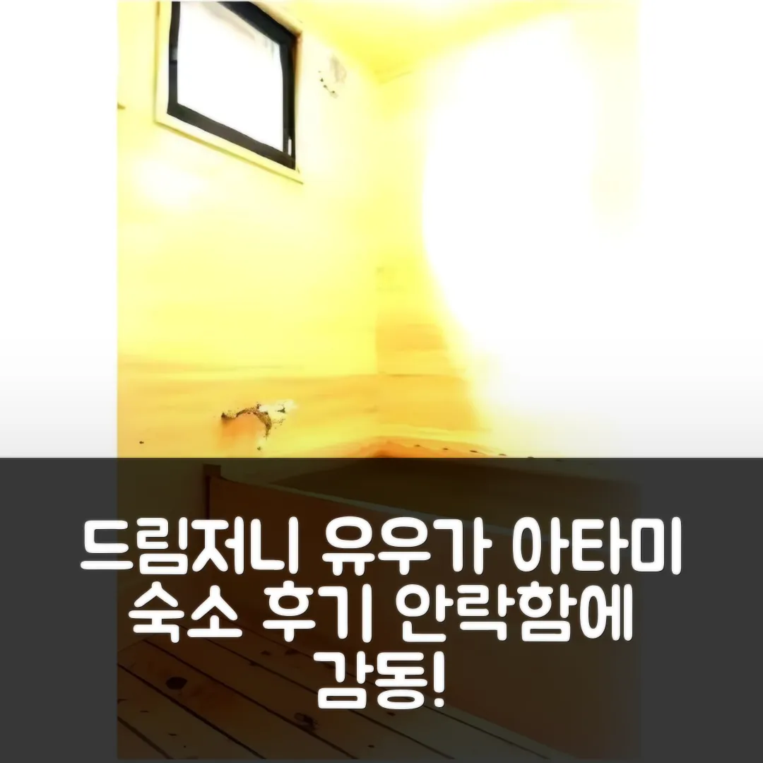 드림 저니 유우가 아타미 후기: 안락함에 감동!