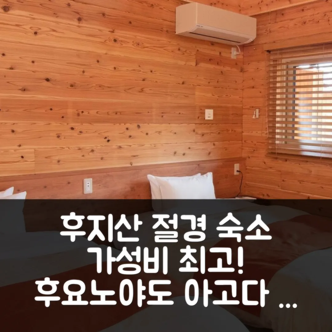 후지산 리조트 후요노야도, 후지카와구치코 가성비 숙소 예약 후기