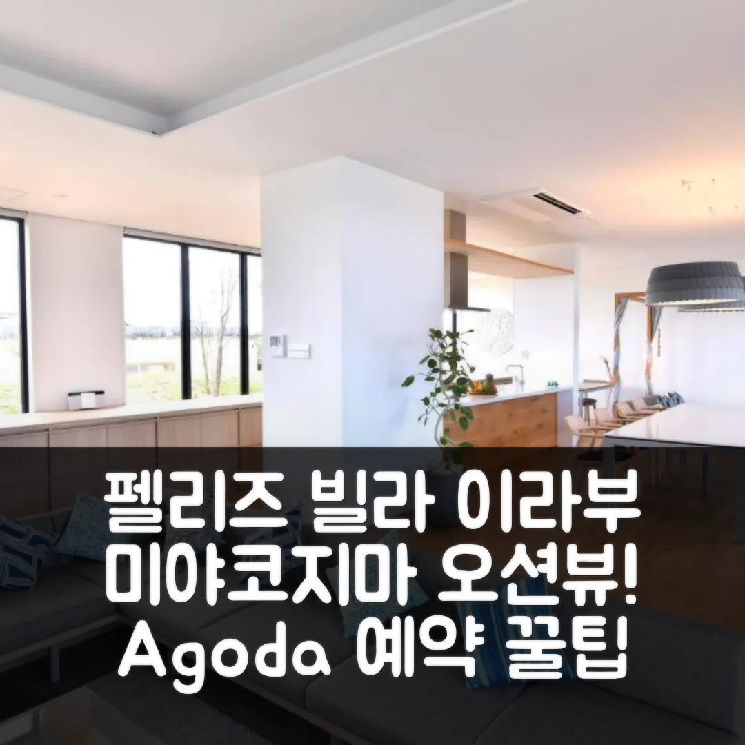 펠리즈 빌라 스위트 이라부지마 사와다 미야코지마 후기&위치 꿀팁